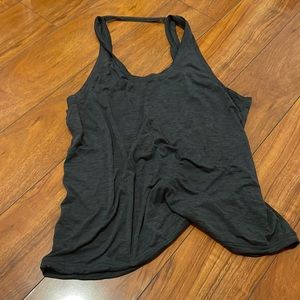 Grey Lululemon Open-Back Tank